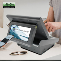 Sistema de Gestión de Pagos sin Efectivo para Tiendas de Ropa y Supermercados, Mini10 POS con Software Windows 10, Intel J1900, Diseño Moderno en Blanco, ABS