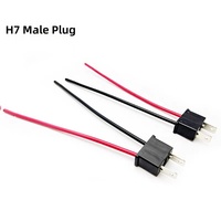 Connecteur mâle étanche pour support de lampe automobile H7
