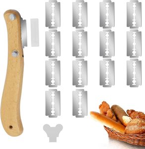 Nouvel arrivage : Ensemble de lame à pain design en bois, lame à découper en arc, outil à trancher la pâte, ustensiles de cuisson de cuisine - Product Image 1