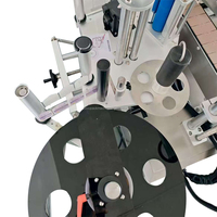 Machine d'étiquetage automatique double face haute vitesse pour bouteilles rondes, canettes, bocaux et produits cylindriques