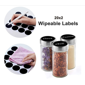 Nuevo Diseño 2026, Elegante Organizador Giratorio Lazy Susan de 90 ml, Juego de 12 Piezas de Acero Inoxidable para Especias, para Cocina - Product Image 2