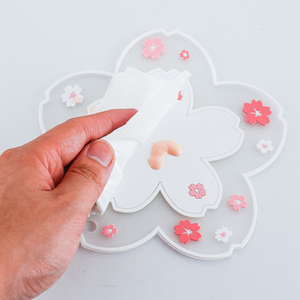 Nuevo Posavasos de Flor de Cerezo Sakura, Tapete para Tazas y Platos, de Goma Suave, Duradero, Aislante del Calor, Antideslizante, Estilo Japonés - Product Image 2