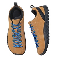 Chaussures de randonnée unisexes minimalistes à lacets, zéro drop, effet pieds nus, en cuir microfibre, doublure en maille, respirantes, avec large embout et semelle de printemps