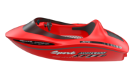 Bateau de karting en matériau LLDPE, bateau à moteur électrique à batterie lithium pour divertissement aquatique, mini karting et motomarines