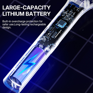 Matamoscas Eléctrico Recargable Tipo-C de 1200mAh con 8 Luces UV 2 en 1, Raqueta Eléctrica Automática para Mosquitos - Product Image 4