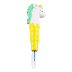 Juego de bolígrafos de unicornio con diseño de helado, juguete antiestrés de plástico para niños de 5 a 7 años, diseño unisex - Product Image 3