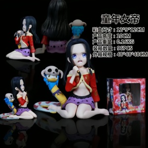 Figura de Acción Premium de PVC de Boa Hancock Chibi, Exquisito Modelo de Personaje de Anime con Salome, Escala 1/6, Versión Q, para Adornos de Coche - Product Image 4