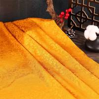 Tissu brocart 100 % polyester style chinois, motif floral jacquard, résistant à l'abrasion, anti-boulochage, pour jupes, Hanfu, Qipao