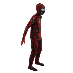 Costume Zentai Spider-Man Carnage Red Venom en Spandex avec impression par sublimation pour cosplay, jeux de rôle et anime - Product Image 2