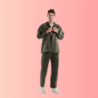 Ensemble imperméable de camping en plein air de style campagnard universel XXL, veste et pantalon, polyester durable, best-seller