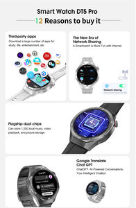 DT5 Pro SmartWatch IP67防水フィットネストラッカー,BT Call & Sleep Monitoring TFTディスプレイAndroid IOS互換 - Product Image 4