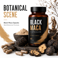 Extrait de Maca de haute qualité Panax Ginseng café Ultimate Plus supplément de racine Capsules de Maca esthétique noire pour grosses fesses adulte
