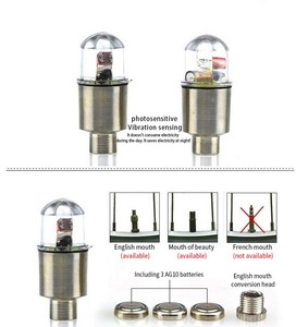 Lampe LED de roue de vélo sensible aux vibrations pour VTT, avec lumière de valve de voiture - Product Image 6
