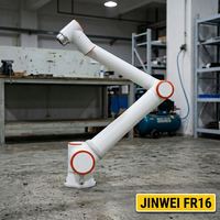 Robot Colaborativo JINWEI FR16, 16 kg, 1034 mm, IP54, 6 Ejes, 0.03 mm, CR, CE, KCs, ISO 10218, Opción IP65 para Paletización Pesada CNC