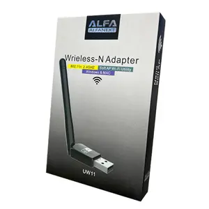 ALFA alta calidad Usb 2,4 GHz 150m Ce Lan tarjeta de red Realtek Wifi controlador Usb inalámbrico Wifi adaptador