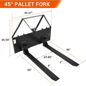 Fourches à palettes robustes Ambull Factory Wholesale 3200 LBS <span class=keywords><strong>pour</strong></span> tracteurs et chargeurs, fourches à palettes de 46 pouces <span class=keywords><strong>pour</strong></span> mini-chargeuses - Product Image 5