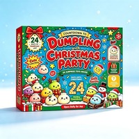 Calendrier de l'Avent Squishy en forme de Boulette de Noël, Boîte Mystère 24 Jours, Jouet Anti-stress à Presser, Cadeau de Noël en Gros pour Enfants