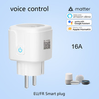 Prise intelligente certifiée SIXWGH Matter: norme européenne 16A avec prise en charge Apple HomeKit et Alexa pour une intégration transparente de la maison intelligente