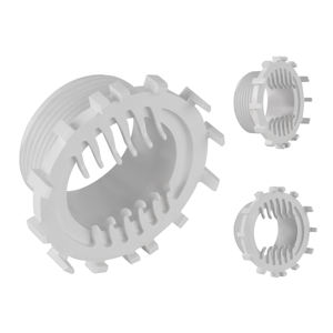 Kit de vidange pour baignoire avec plaque carrée blanche sans trou de vis, anneau annulaire de sortie et grille de vidange avec filtre à cheveux pour salle de bain - Product Image 3