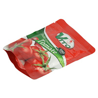 Sachet de pâte de tomate, sachet plat, sachet autoportant, 50, 56, 70g, sauce tomate