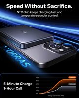 Torras Minimag Ultra-Thin 10,000mAh Power Bank Nirkabel Magnetik 22.5W Pengisian Cepat Input/Output Tipe-C Baterai Li-Polymer untuk