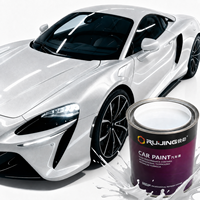 Peinture automobile acrylique argentée Ruijing 1K, conception anti-affaissement, idéale pour la pulvérisation verticale des portières et des ailes de voiture