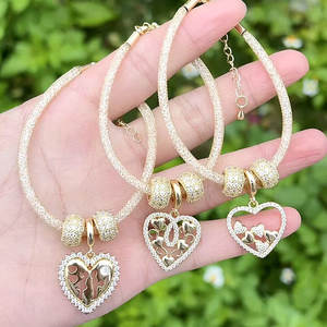 Pulsera con abalorio de árbol de <span class=keywords><strong>coco</strong></span>/seta/pimienta esmaltada estilo costero de estilo costero, colgante de árbol de <span class=keywords><strong>coco</strong></span> esmaltado, pulsera de cuentas de bola - Product Image 6