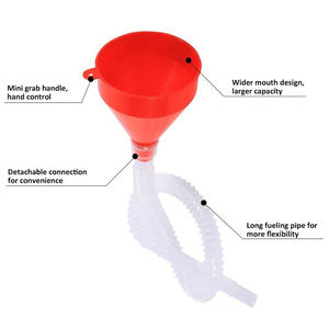 Atacado rápido encher transmissão plástico carro óleo motor funil de enchimento kit com tubo flexível longa mangueira - Product Image 6