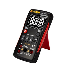 มัลติมิเตอร์ดิจิตอล Q1 9999 หลัก พร้อมฟังก์ชั่นทดสอบแบบอนาล็อก REAL RMS ระดับมืออาชีพ สำหรับงาน DIY วัดค่าทรานซิสเตอร์ คาปาซิเตอร์ และ NCV - Product Image 3