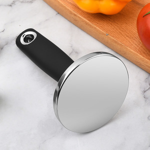 Presse à hamburgers ronde en acier inoxydable, outil de cuisine pour la préparation de viandes - Product Image 1