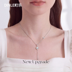 Dinle Moissanite <b>Necklace</b> S925 Silver D Color Star Pendant For Women Everyday Wear - Product Image 3