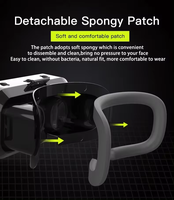 Lunettes VR 3D G10, boîte de films IMAX 3D, écran géant, lunettes de réalité virtuelle, casque VR pour téléphone de 4,7 à 7,2 pouces, prise en charge de la manette de jeu