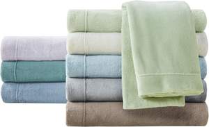 Warm Soft Polyester <strong>Fleece</strong> Wrinkle Resistant <strong>Stitching</strong> True North Plush Bed Sheet Set Deep Pocket Cold Season Cozy <strong>Bedding</strong> - Product Image 6