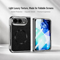 Coque magnétique pliable avec revêtement en poudre, protection anti-traces de doigts avec matrice d'aimants intégrée pour iPhone Ultra Fold Screen