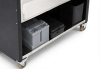 Stasiun Bar Mobile Komersial, Meja Bar Modular dengan Icewell, Meja Koktail Mobile Outdoor, Meja Bar Kafe dari Stainless Steel