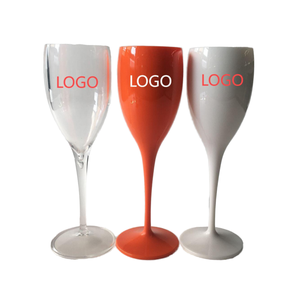<span class=keywords><strong>Verre</strong></span> <span class=keywords><strong>à</strong></span> <span class=keywords><strong>vin</strong></span> rose en <span class=keywords><strong>plastique</strong></span> incassable de haute qualité avec logo <span class=keywords><strong>personnalisable</strong></span>, design moderne, 180 ml, <span class=keywords><strong>blanc</strong></span> transparent pour flûte - Product Image 1