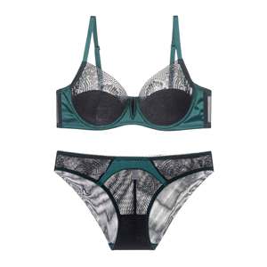 Ensemble de lingerie de luxe en dentelle de haute qualité, soutien-gorge et culotte, grandes tailles, pour femmes - Product Image 6