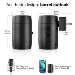 Nouvelle veilleuse LED moderne à brancher sur prise murale, lampe de nuit à intensité variable avec capteur de lumière 270. Rotatif pour chambre d'enfant, à placer près du lit - Product Image 5