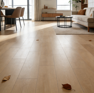 Plancher stratifié imitation bois clair, écologique, non toxique, sans formaldéhyde, imperméable, idéal pour les maisons familiales et les zones de jeux pour enfants - Product Image 5
