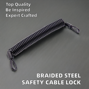 Cuerda trenzada de <span class=keywords><strong>acero</strong></span> galvanizado <span class=keywords><strong>Cable</strong></span> DE SEGURIDAD DE DOBLE bucle Cerradura de equipaje Revestimiento de plástico Montaje de bobina de corte soldado Alambre plano doblado - Product Image 5