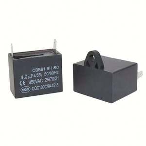 <span class=keywords><strong>Condensateur</strong></span> de démarrage CBB61 pour ventilateur de climatisation, 1UF/1.5/2/3/3.5UF 450V, à deux broches, pour le contrôle de la vitesse du ventilateur – Approvisionnement direct usine - Product Image 1