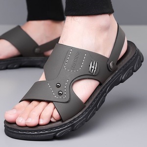 Sandalias para hombre, suela blanda, antideslizantes, resistentes al desgaste, sandalias saudíes de suela gruesa para exteriores, sandalias árabes casuales de alta gama para hombre - Product Image 2