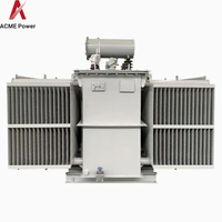 Transformateur de puissance triphasé personnalisable de 6300 kVA, 60 Hz, immergé dans l'huile, pour l'alimentation des centres de données