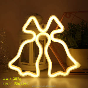 Enseigne néon de Noël, lumière LED néon nocturne, alimentée par batterie USB 5V, montage mural, enseigne ouverte LED néon suspendue - Product Image 5