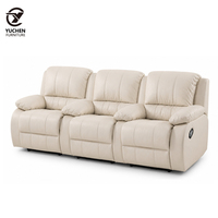 Sofá de cine eléctrico ajustable de cuero de lujo moderno con espuma viscoelástica, adecuado para cine en casa privado y cine comercial.