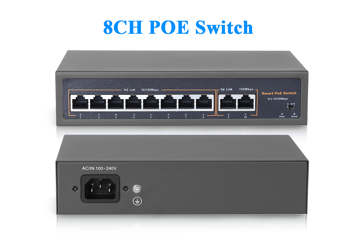 Commutateur PoE 8 canaux