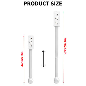 Kabel ekstensi colokan Ultra datar portabel terbaru 2025 dengan Strip daya Multi outlet, Ideal untuk rumah kantor dan teater Rumah - Product Image 2