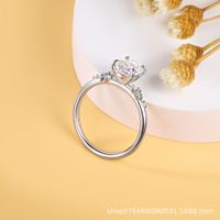 Bague en argent sterling 925 pour femme, ovale 7*9, 2 carats, œuf de pigeon, de la marque MUSHAN Jewelry Factory, un bijou léger et haut de gamme.