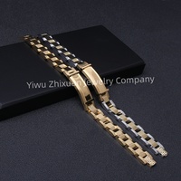 Zhixuan, marque de bijoux de luxe, bracelet en acier inoxydable plaqué or 18 carats pour couple, meilleur cadeau pour la Saint-Valentin pour elle