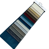 Tissu imprimé en velours hollandais gaufré 100 % polyester avec envers en polaire pour canapé, collection 2026 de textiles de maison